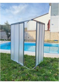 Resim Blackline Kromaj Renk Mika Köşe Duşakabin Özel Üretim 110 x 100 CM 