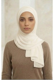 Resim Sonbaharmoda Tek Parça Hazır Pratik Şifon Şal Hijab - Şifon Şal, Kaymaz, Terletmeyen 