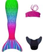 Resim Kuaki Mermaids Deniz Kızı 3lü Takım Bikini Kostüm Seti - Capri +6 Yaş 
