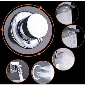 Resim Sam Banyo Fırat Duş Paneli Siyah 