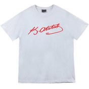Resim fame-stoned Gazi Mustafa Kemal Atatürk Baskılı Unisex %100 Pamuk Beyaz T-shirt 