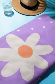 Resim Dijital Baskı Plaj Deniz Havlusu Çiçek Desenli Peştamal HVL0183 