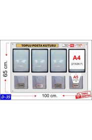 Resim Maben D-35 Maben Toplu Posta Kutusu 