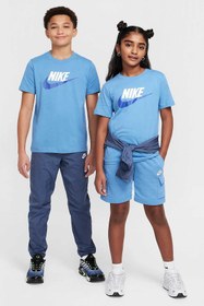 Resim Nike Sportswear Mavi Erkek Çocuk Kısa Kol T-Shirt 