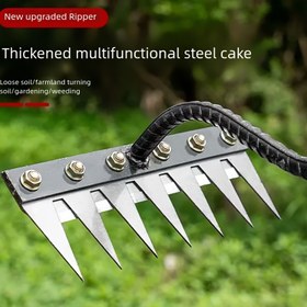 Resim Sağlam Manganez Çelik Bahçe Çapa - Çapma, Toprak Gevşetme & Tarım için Çok Yönlü Araç, Çiftlik ve Çim Bakımı için İdeal, Dayanıklı Metal Yapı, Kolay Saklama (Sap Dahil Değildir), Bahçe Çapa 