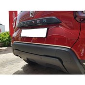 Resim Dacia Duster 2018 Üzeri Krom Bagaj Alt Çıtası 1 Parça Paslanmaz Ç 