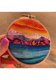 Resim Nurge 8mm Vidalı Ağaç Kasnak - No:4 Nakış Kasnağı - 220mm - 8mm 