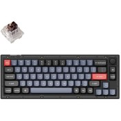 Resim Keychron V2-C3 QMK Custom Brown Switch RGB HotSwap Full Assembled Mekanik Klavye 