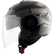Resim Axor Striker Ultron - KGR Motosiklet Kask Gri - Siyah 