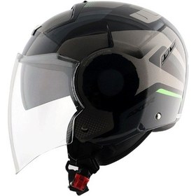 Resim Axor Striker Ultron - KGR Motosiklet Kask Gri - Siyah 