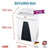 Resim HSM Securio B24 35 L Çapraz/Konfeti Kesim Evrak İmha Makinesi 
