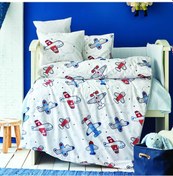 Resim Airship Mavi Cotton Bebek Uyku Seti 