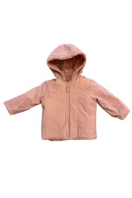 Resim Verscon Kız / Erkek Bebek Peluş Fermuarlı Kapüşonlu Mont 