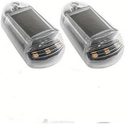 Resim Tongdashop 2 Adet Beyaz Güneş Enerjili Led Çatı Lambası Her Havada Yüksek Parlaklık Gece Sürüş Güvenliği 