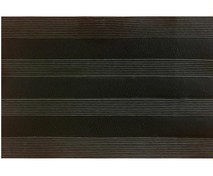 Resim Giz Zerbino Dikdörtgen 45x70 cm Kauçuk-Halı Paspas Siyah 