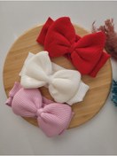 Resim SeherBebeButik Kız Çocuk & Bebek Kaşkorse Fiyonk Bandana 3'lü Set 