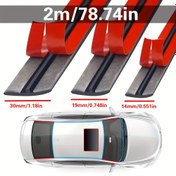 Resim 2m Gürültü Önleyici Araç Camı Contası 14mm/19mm/30mm Kauçuk Şerit Otomobil Tavan Pencere Kenar Bantı Ses Yalıtımı Su Geçirmez Toz Geçirmez Hava Sızdırmazlık Bandı 