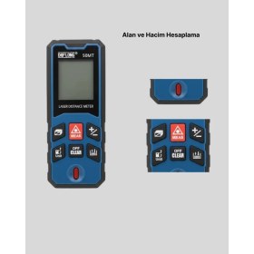Resim Dijital Lazer Mesafe Ölçüm Cihazı Inşaat ve Ev Kullanımı Midastech 