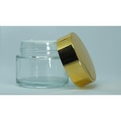 Resim Boş Krem Kavanozu 100 ml (10 Adet) Boş Şeffaf Sarı Kapaklı Kutu 