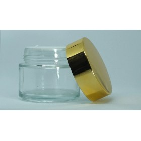 Resim Boş Krem Kavanozu 100 ml (10 Adet) Boş Şeffaf Sarı Kapaklı Kutu 