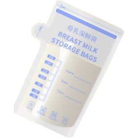 Resim Geeroyoo Tek Kullanımlık 200ml Anne Sütü Saklama Poşeti, 10'lu Set - Sızdırmaz, Pratik 