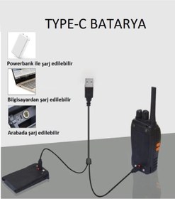 Resim ZASTONE V68 El Telsizi 8’li TYPE-C BATARYA 2026 MODEL 