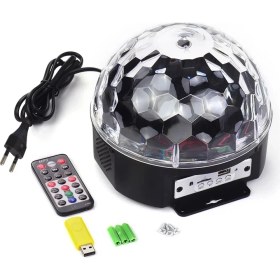 Resim Pileli Store Disko Topu Bluetooth Kumandalı LED Kristal (4887) 