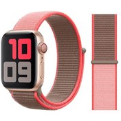 Resim Teknocep Watch Ultra 49mm Kordon Uyumlu Krd-03 Hasır Strap Kayış Clo- 56-neon Pink 