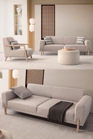 Resim Eymense Mocha Koltuk Takımı 3+3+1 