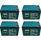 Resim Ncr 12v 14 Ah Volta Vsm Vsc Elektrikli Bisiklet Aküsü 4'lü Set 