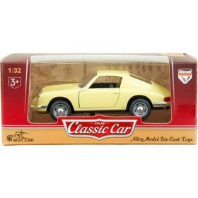 Resim 1:32 Dıe Cast Retro Spor Araba Krem Çok Renkli 