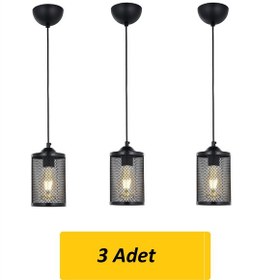 Resim Kafes Tekli Siyah Sarkıt Siyah 