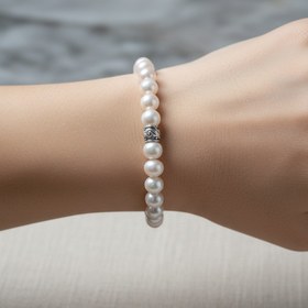 Resim İnci 10mm Doğal Taş Bileklik - 16-17cm 