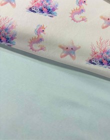 Resim Evmila Deniz Kızı Desenli Nevresim Takımı - 160x220cm Nevresim +50x70cm Yastık Kılıfı+100x200cm Çarşaf 