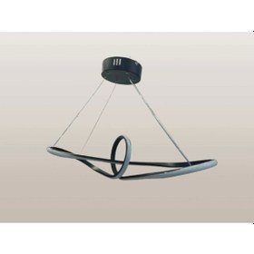 Resim Dmr Çemberli Papyon Sarkıt Led Avize Siyah Kasa Üç Renk 6500k/4000k/3000k Beyaz Ilık/beyaz/sarı Gü Çok Renkli 