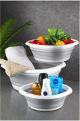 Resim AHİR TİCARET 3'lü Katlanır Leğen Seti 2.7 lt 5 lt 10 lt 