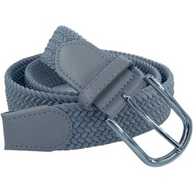 Resim Süzer Deri Elastik Esnek Unisex Örgü Kemer Gri Gri 