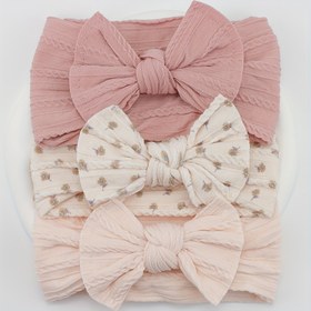 Resim 3'lü/5'li Fiyonklu Bebek Kız Saç Bantları - Yenidoğanlar, Bebekler ve Yeni Yürümeye Başlayan Çocuklar için Yumuşak Elastik Saç Bantları, Pastel Renkler (Pembe, ) - Fotoğraf Çekimi, Noel ve Okula Dönüş Hediyeleri için Mükemmel, Bebek Kız Aksesuarları, Bebek Saç Aksesuarları, Eğlenceli Bebek Desenleri 