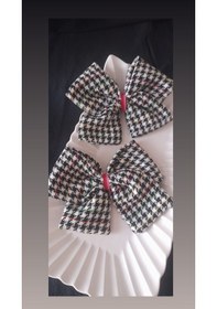 Resim Renkli ekosa kumaştan fiyonk toka 