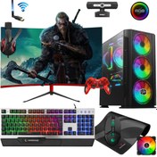 Resim Gamepage Viper X44 I5-3470 8gb 120gb 1tb Rx550 4gb 23.8" Curved Masaüstü Oyuncu Bilgisayarı 
