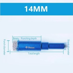 Resim 14MM 6mm 8mm 10MM 12MM 14MM 16MM Elmas Kaplamalı Matkap Ucu Kiremit Mermer Cam Seramik Delik Testere Kuru Matkap Elmas Karot Ucu Yemek Sondaj (Yurt Dışından) 