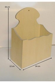 Resim SELENA Ahşap Kapı Önü Lüks Posta Kutusu - Akça 