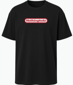 Resim Nintendo X Nothingtodo Parodi Tişört - Siyah / 2XL 