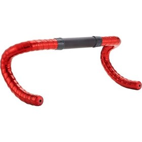 Resim Supacaz Gidon Bantı Bt-136 Prızmatik Red + Ano Red Gidon Tıpası Siyah 