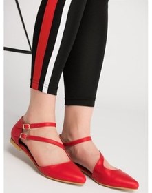 Resim Fox Shoes Kırmızı Kadın Babet D726016909 