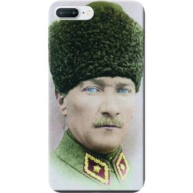 Resim Hesaplı Dünya iPhone 7 Plus Kılıf Mustafa Kemal Atatürk Baskılı Esnek Tpu SILIKON3765 