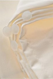 Resim Standart Saten Güneşlik Perde Ekru Renk 