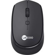Resim Lenovo Lecoo WS202 1600 Dpı 4 Tuşlu Siyah Kablosuz Mouse 