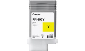Resim Canon PFI-107Y Yellow Sarı Plotter Kartuş IPF770-775 