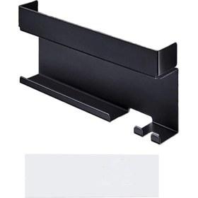 Resim Serendipitous Saç Kurutma Makinesi ve Şekillendirici Askısı, Duvara Monte, Siyah, Kendinden Yapışkanlı. (Yurt Dışından) 